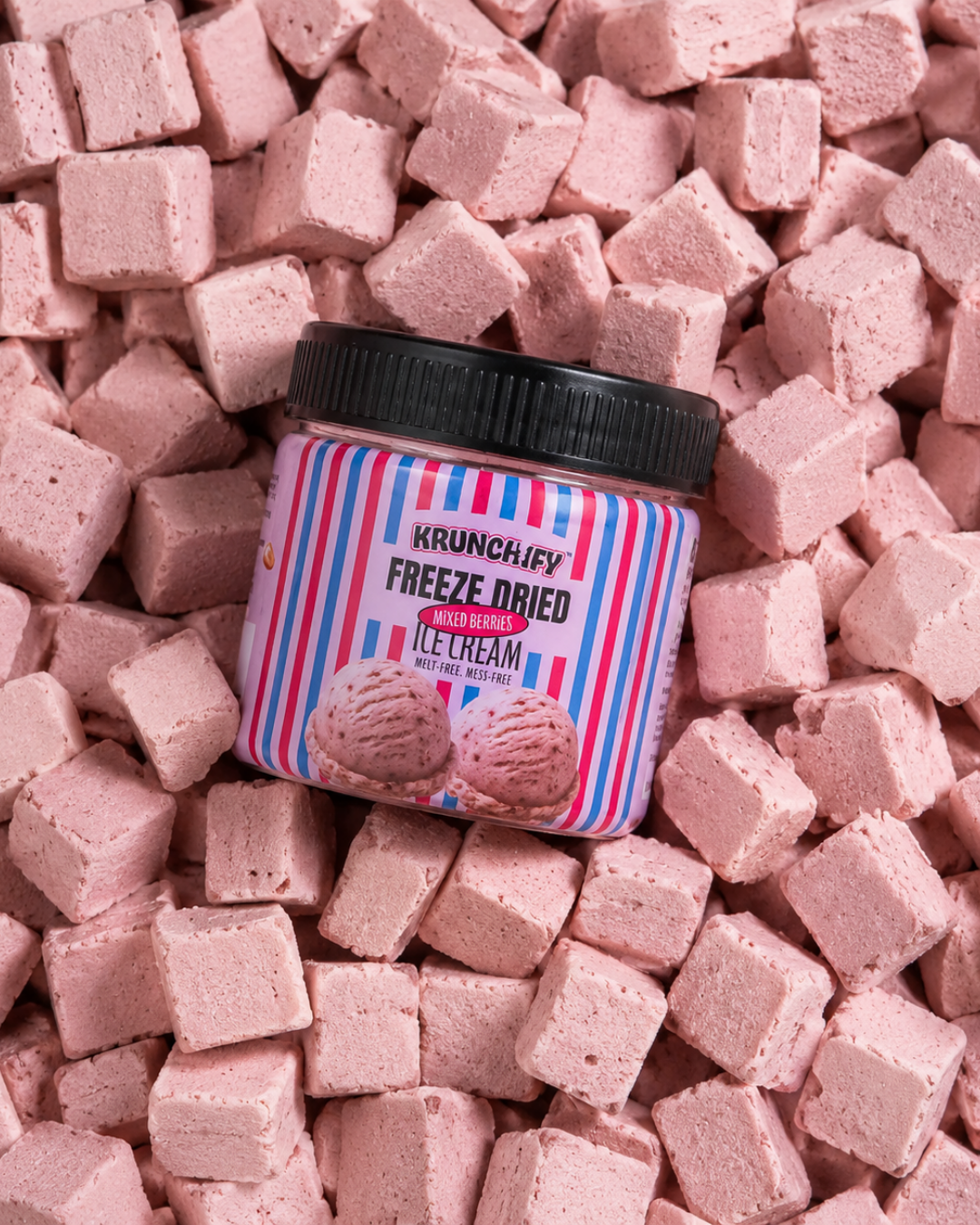 Freeze Dried Mixed Berries Ice Cream