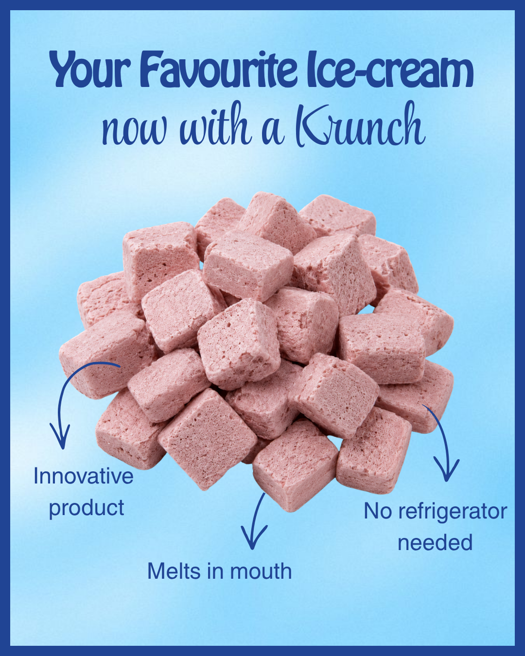 Freeze Dried Mixed Berries Ice Cream