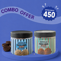 Double Trouble Freeze Dried Choco Chip & Cookies and Cream Ice Cream COMBO
