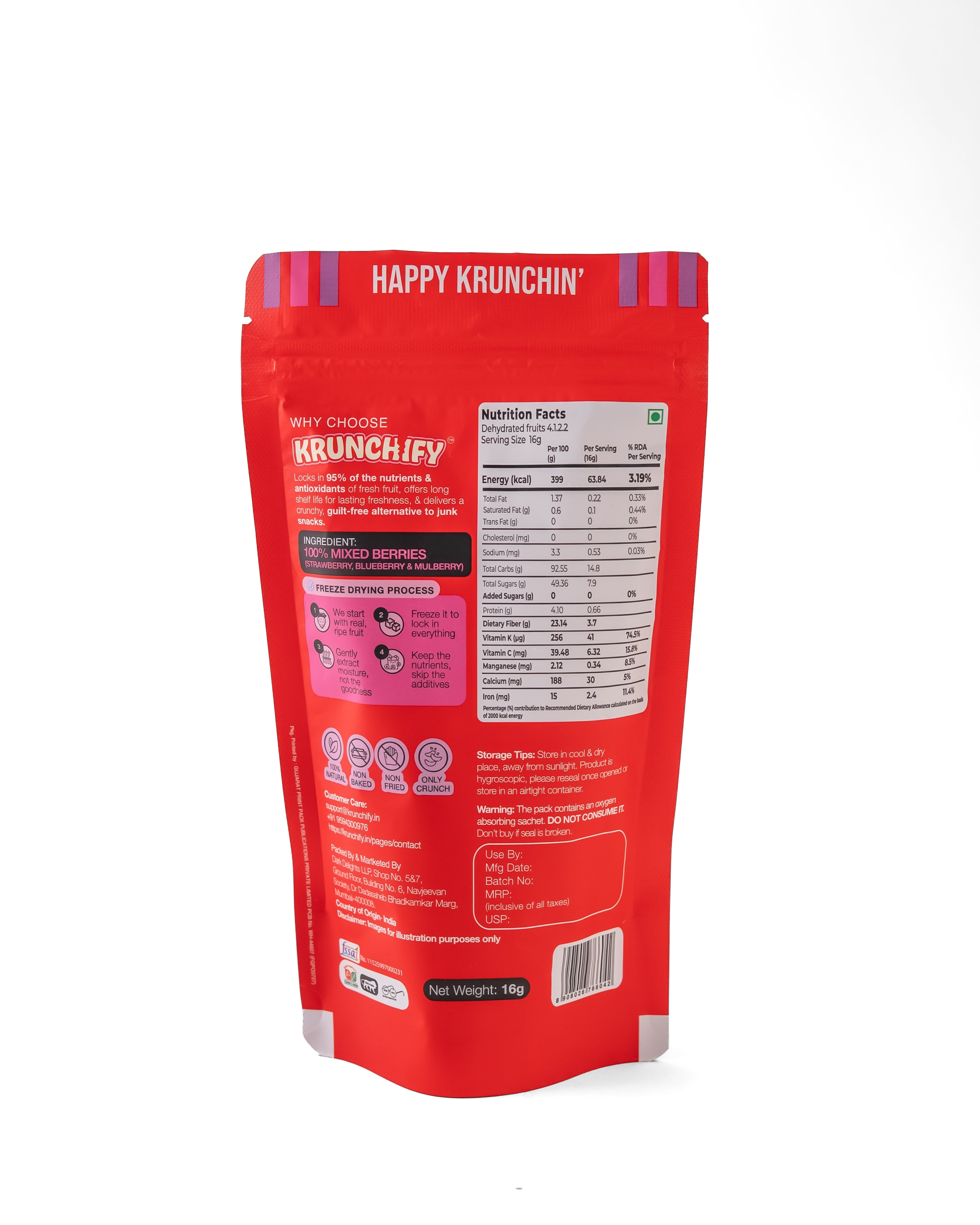 Freeze Dried Mixed Berries