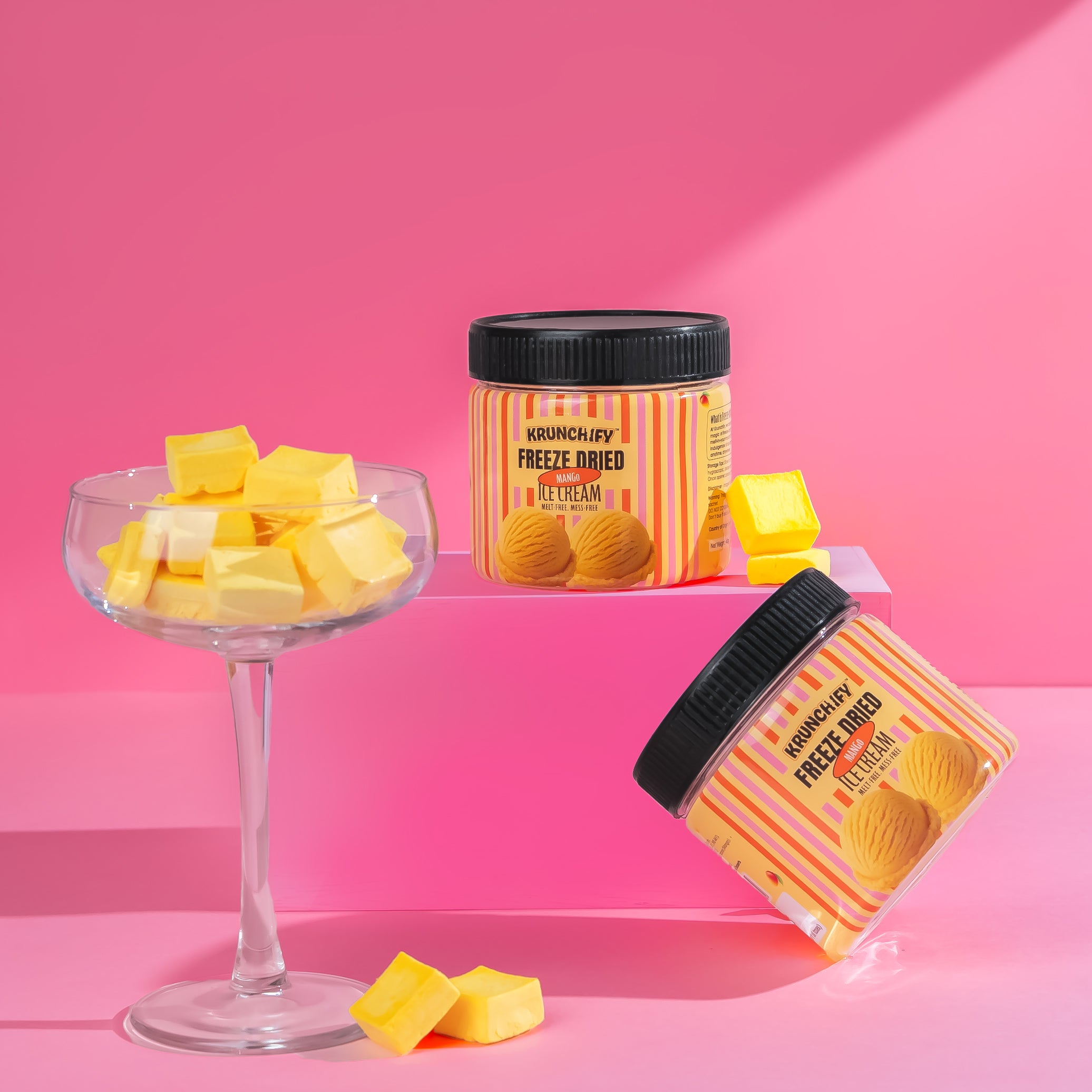 Freeze Dried Mango Ice Cream