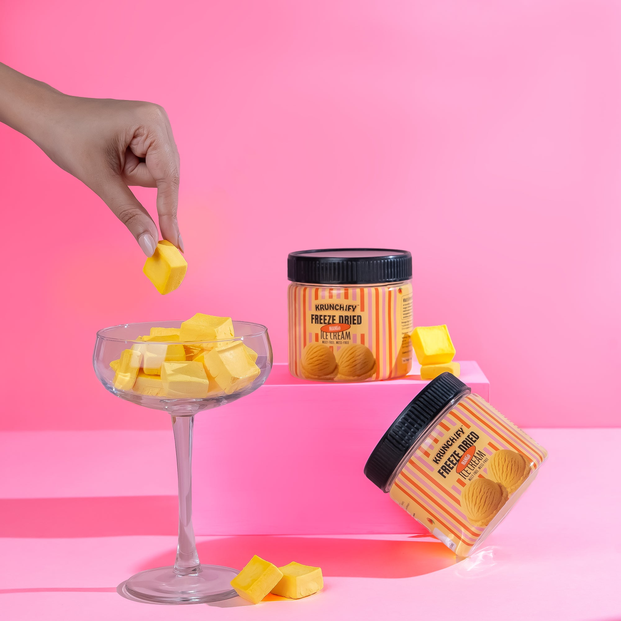 Freeze Dried Mango Ice Cream