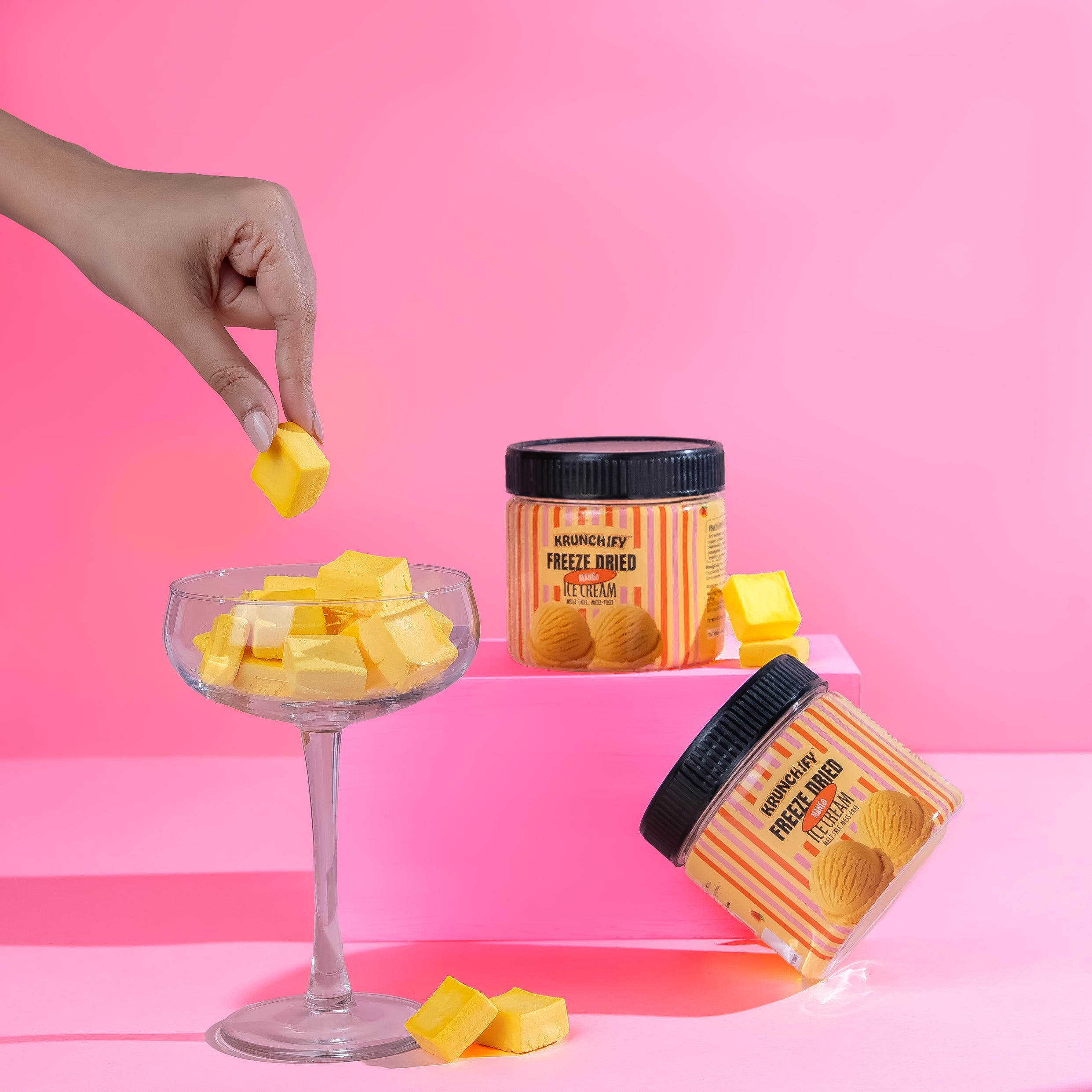 Freeze Dried Mango Ice Cream