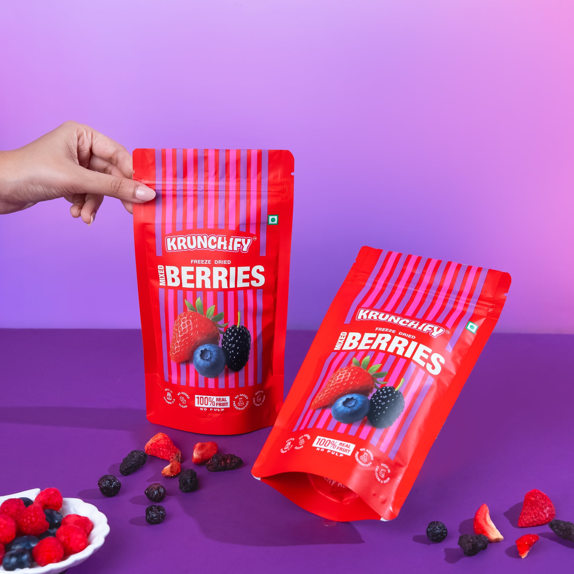 Freeze Dried Mixed Berries