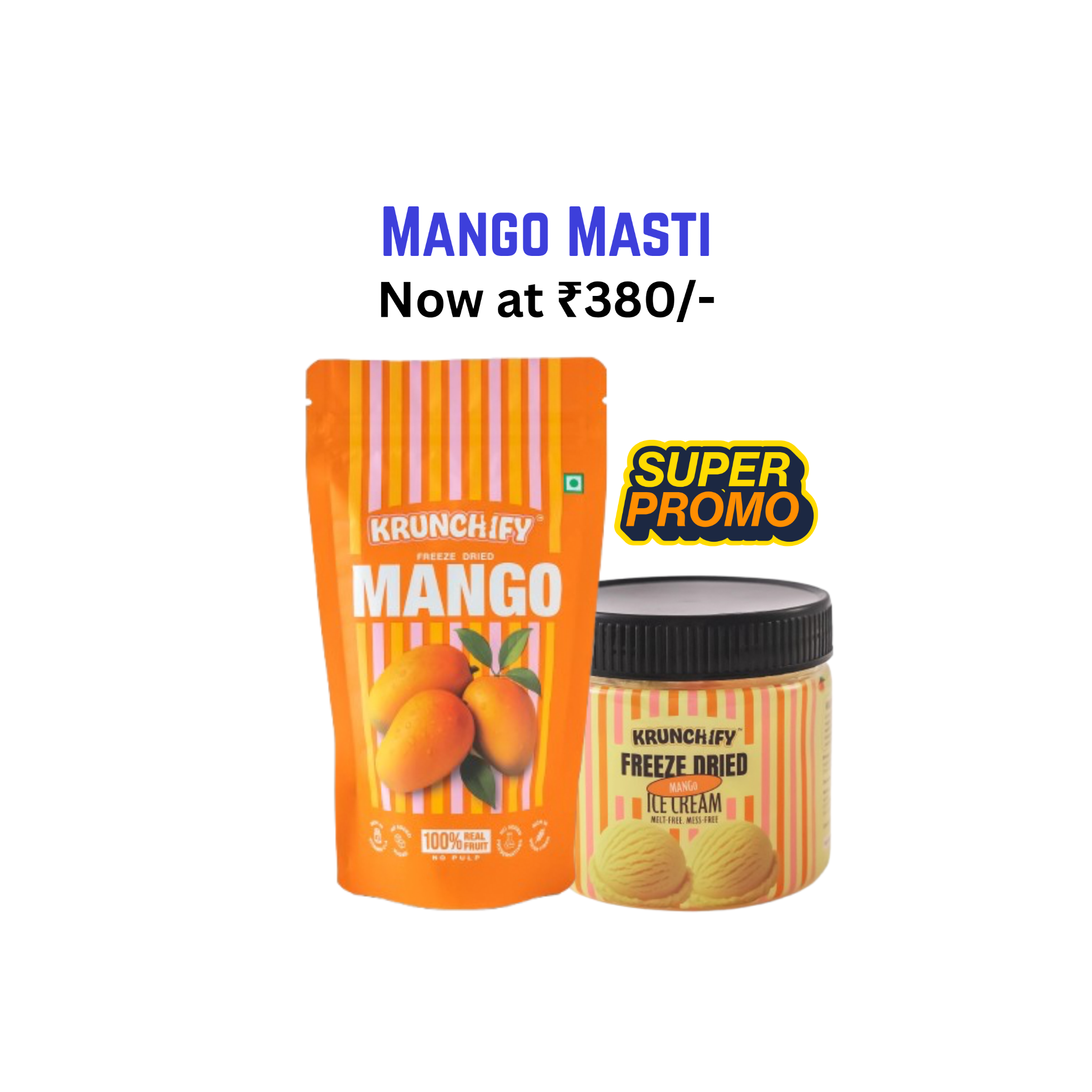 Freeze Dried MANGO & Mango Ice Cream COMBO